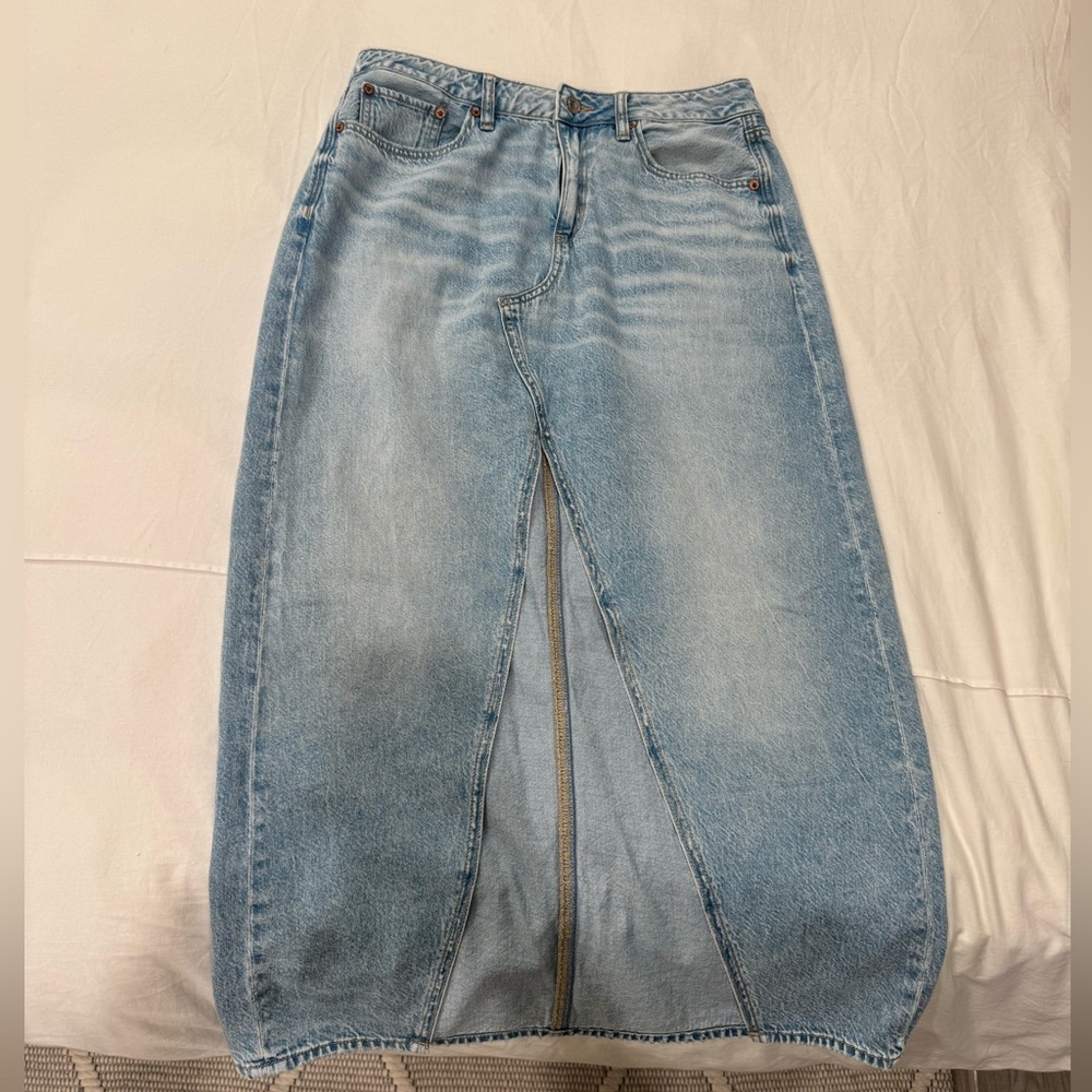 American Eagle Blue Denim Skirt